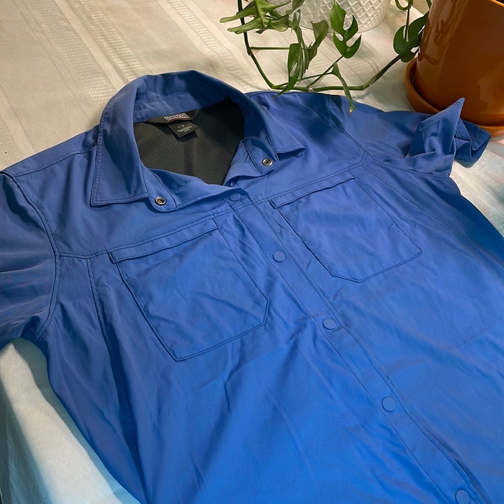 Outdoor Research Beautiful Blue Button Down, Small/Medium